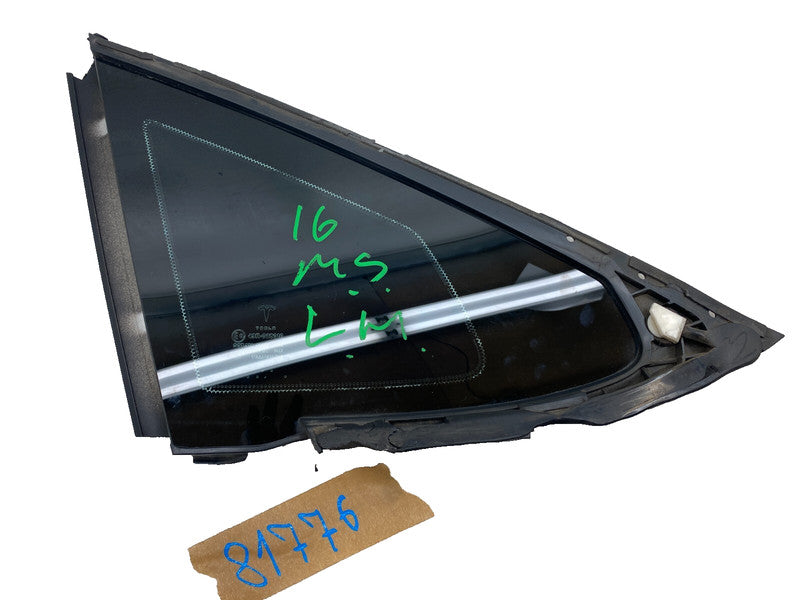 E6 43R-008010 ⭕ 2012-2020 Tesla Model S Rear Driver Side Quarter Fixed Glass Left LH Assembly