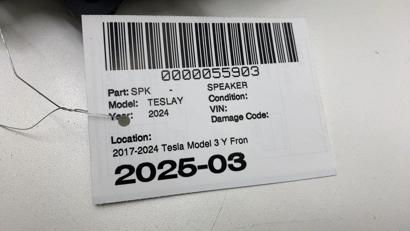 ⭕ 2017-2023 Tesla Model 3 Y Front Door Audio System Woofer Speaker 107