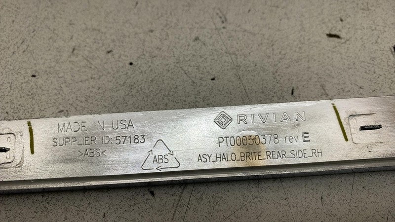 PT00050378 2022 2023 2024 Rivian R1S Rear Passenger Right Upper Roof Molding Trim Chrome RH