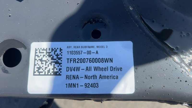 ⭕ 2017-2023 Tesla Model 3 Rear Drive Unit Motor w/ Suspension Assy 112