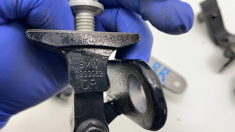 7333059 2017-2023 BMW 530e 530i G30 SET of Front & Rear Door Upper & Lower Hinge Black