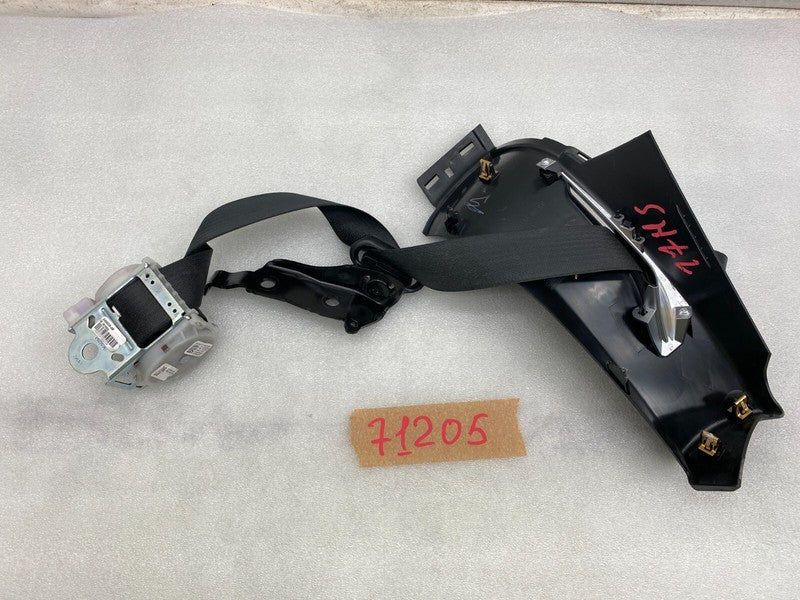 102313605D ⭕ 12-15 Model S Rear Right Seat Belt Retractor w/ Mid C-Pillar Trim 1023136-05-D