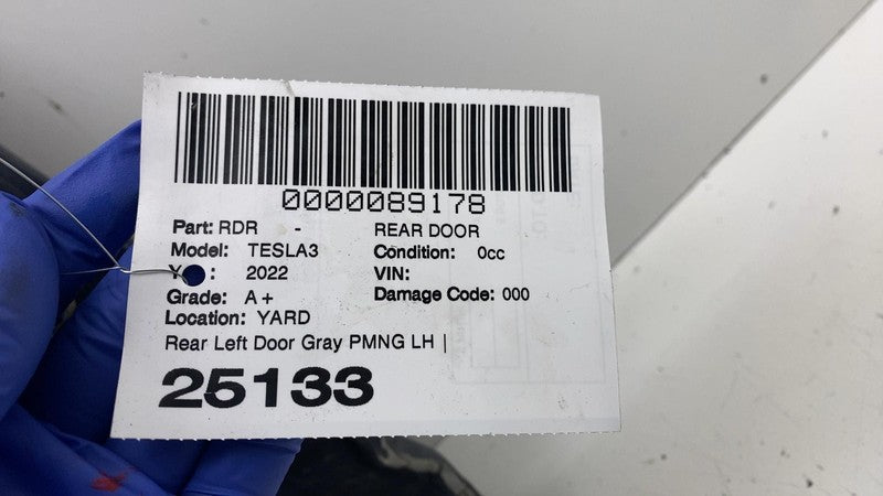 ⭕ 2021-2023 Tesla Model 3 M3 Rear Driver Side Door Shell Panel Left LH