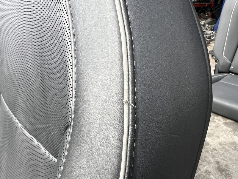 1881398-TX-A 24 25 Tesla Cybertruck Front Seat Left & Right + Rear 2nd Row Perforated Black