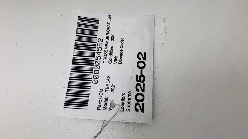 142056700A 2021 2022 2023 Tesla Model S X Rear Subframe Crossmember Stiffener Bracket OEM