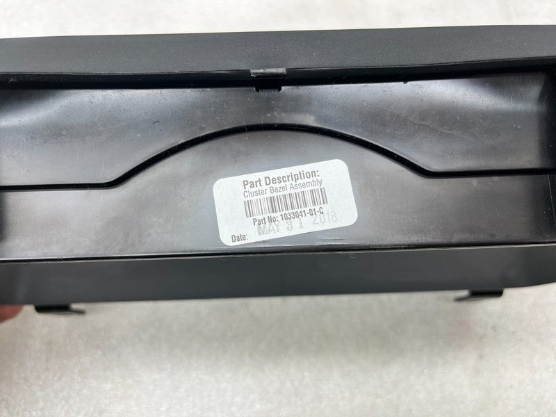 103304101C ⭕ 16-20 Model S X Speedometer Gauge Trim Instrument Cluster Bezel 1033041-01-C