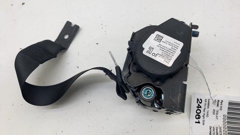 161650001C 2020-2023 Tesla Model Y MY Rear Left or Right 2nd Row Seat Belt & Retractor Assy