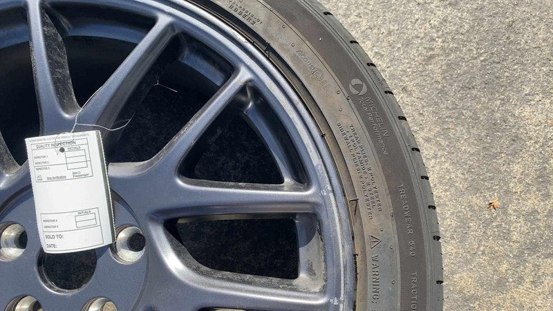 134422900B ⭕ 24 25 Model 3 Wheel Rim 18x8.5J +38MM w/ Michelin Tire 235/45R18 1344229-00-B