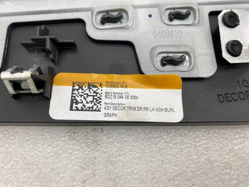 1035823 19 B ⭕ 2016-2020 Tesla Model X Rear Driver Door Trim Card Molding Left 1035823-19-B