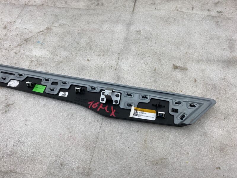 2016-2020 Tesla Model X Rear Passenger Door Decor Trim Molding Ash Wood Right RH