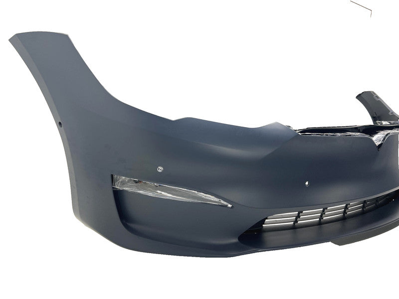 1750101S0D ⭕21-23 Tesla Model S Front Bumper Cover w/ Foglight Primed Assembly 1750101-S0-D