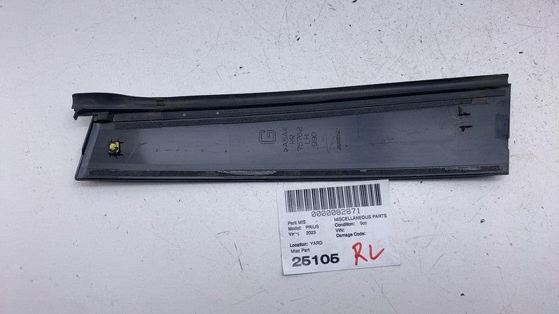 75762 ⭕ 2023-2025 Toyota Prius Rear Driver Side Door Window B-Pillar Applique Left LH