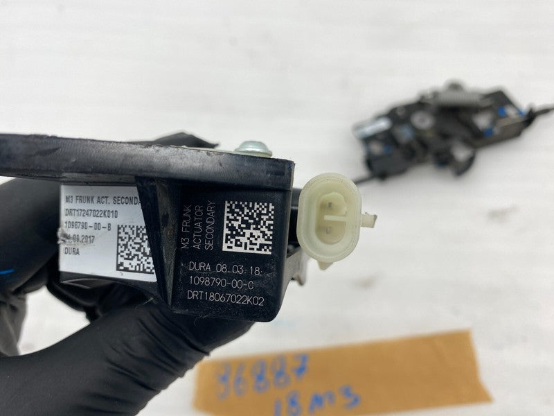 103301100E ⭕ 2017-2020 Model 3 Front Hood Lock Latch & Frunk Secondary Release 1033011-00-E