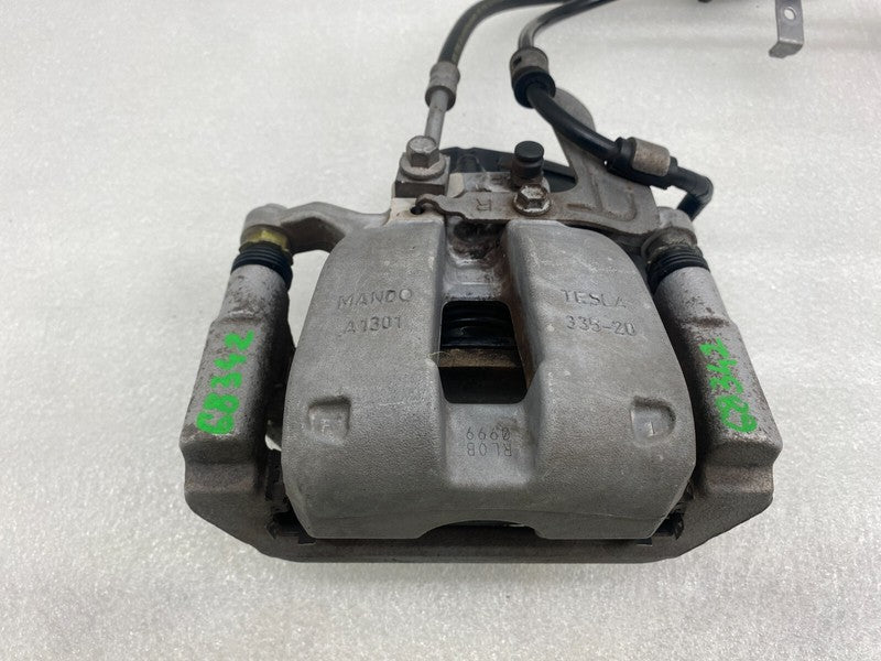 104462400G ⭕ 2017-2023 Tesla Model 3 Rear Right Caliper + Brake Hose Line BASE 1044624-00-G