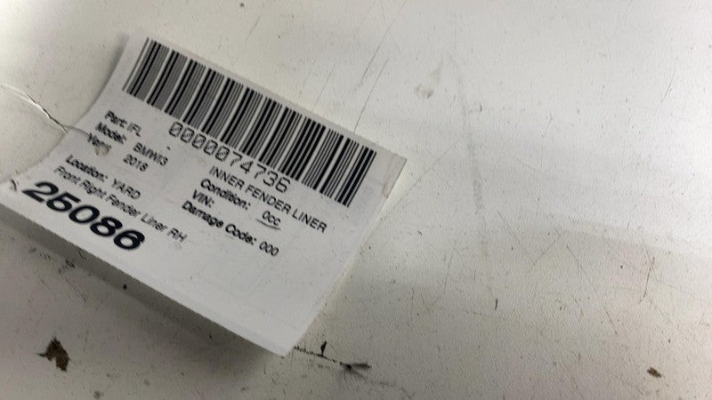 ⭕ 14-21 BMW i3 Front Passenger Side Wheel Inner Fender Liner Splash Sh