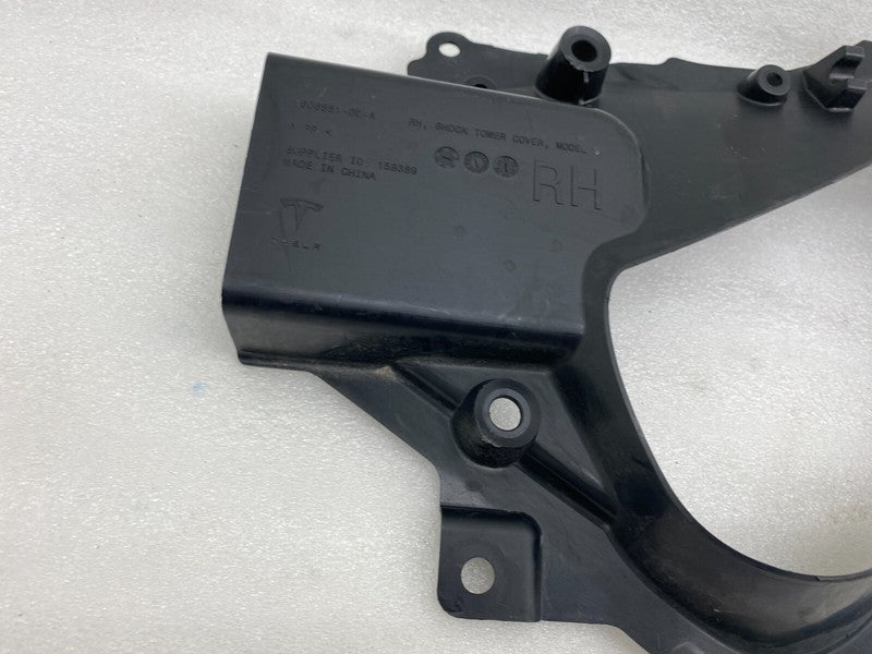160685100A ⭕ 21-23 Model S Front Passenger Side Tower Shock Cover Trim Right 1606851-00-A