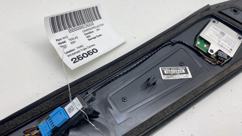 ⭕17-23 Model 3 Right B-Pillar Applique Glass Trim Molding w/ Camera 11