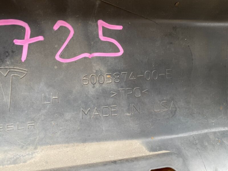 600587400E ⭕2012-2020 Model S Driver Side Rocker Panel Outer Sill Molding Left 6005874-00-E