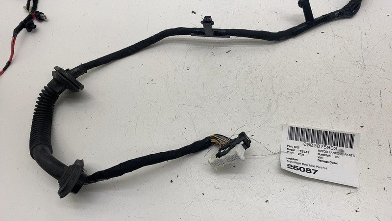⭕ 24-25 Tesla Model 3 Front Passenger Side Door Wiring Harness Cable Wire Right