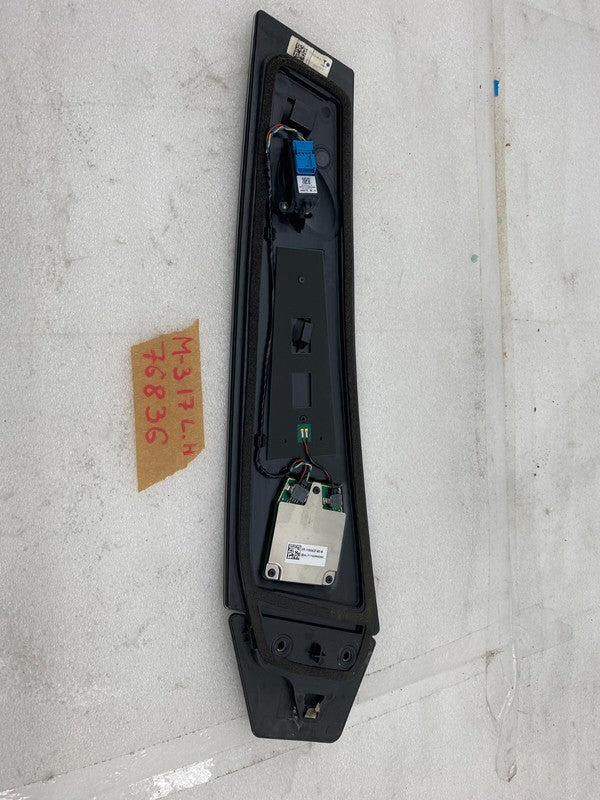 110043780B ⭕ 17-23 Model 3 Driver Side B-Pillar Applique Glass w/ Camera Left 1100437-80-B