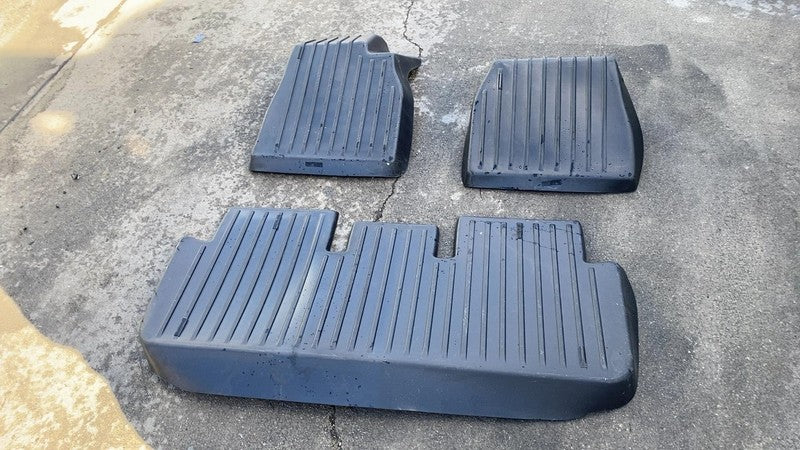 2021-2024 Tesla Model S SET of Front & Rear Floor Carpet Mat Liner Cover Black