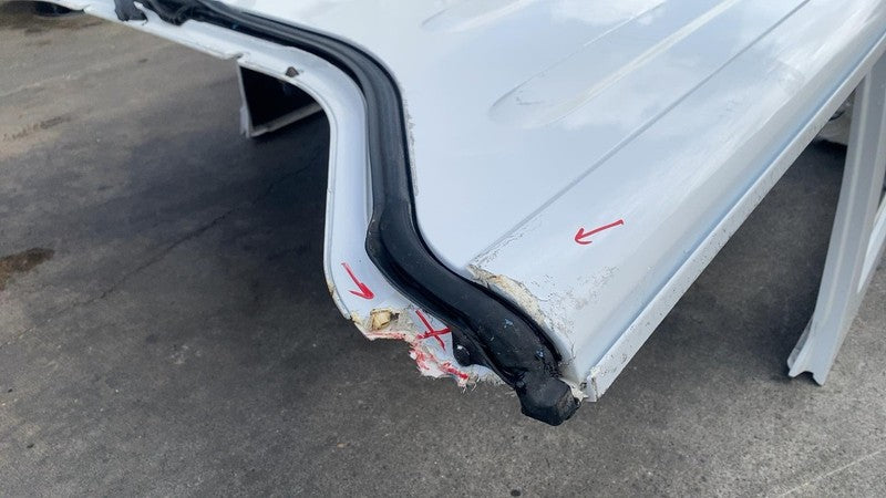 ⭕ 11-18 Jeep Wrangler 4-Door Hard Top Panel Roof Cab Clip White - PW7 OEM DAMAGE