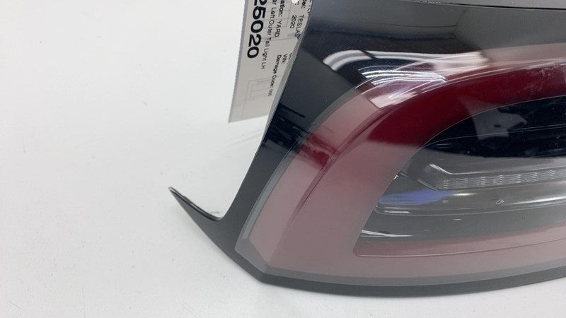 2017-2022 Tesla Model 3 Rear Driver Side Exterior Taillight Outer Tail