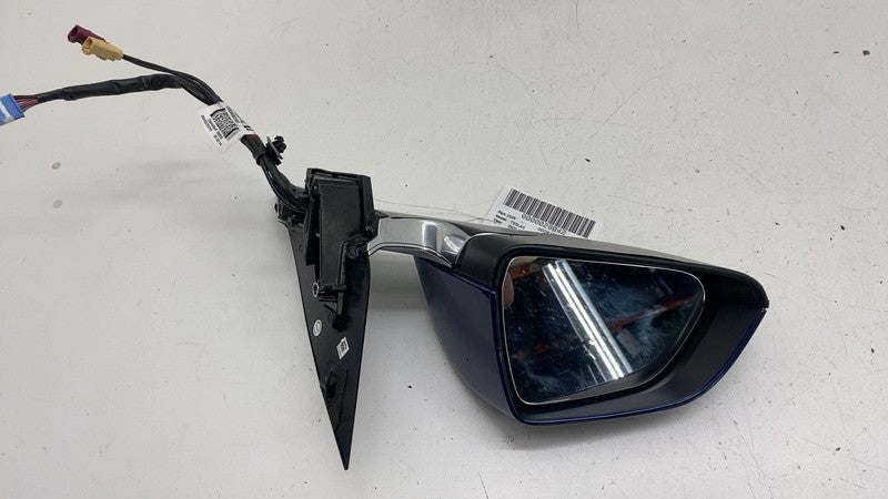 ⭕ 17-20 Model 3 Front Left Exterior Rear View Door Mirror Blue PPSB 11