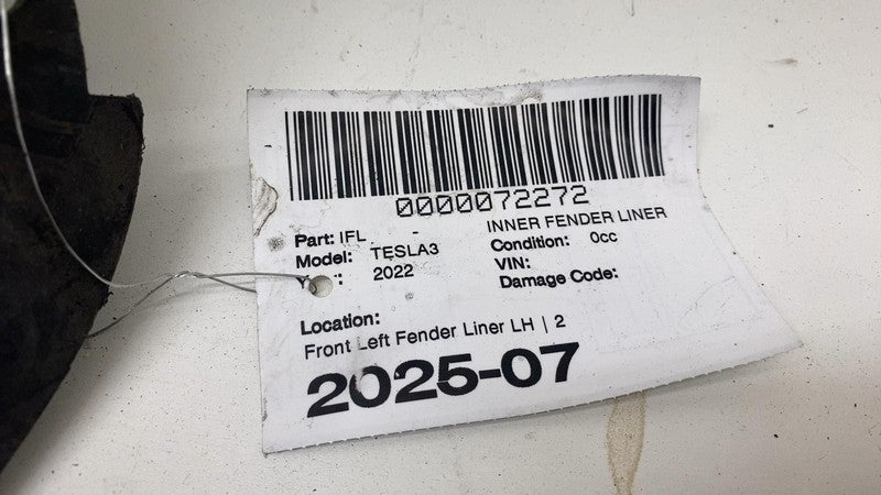 108158100D ⭕ 18-23 Model 3 Front Driver Wheel Fender Liner Splash Shield Left 1081581-00-D