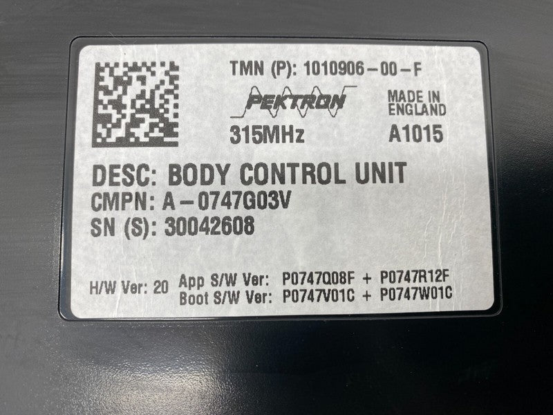 101090600F ⭕ 12-20 Tesla Model S Body Controller BCM Control Module (315MHZ) 1010906-00-F