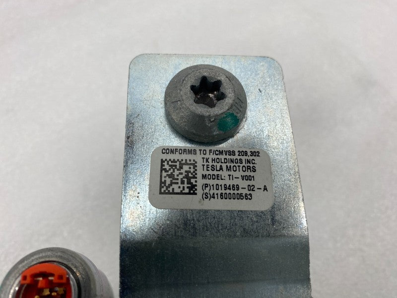 1019469 02 A ⭕ 12-20 Model S Front Passenger 1st Row Seat Belt & Retractor Right 1019469-02-A