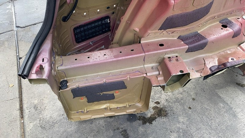 ⭕ 2017-2020 Tesla Model 3 Rear Left Quarter Panel Structural Frame Cut Red PPMR