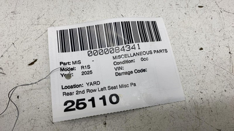 PT00003684D ⭕ 2025 Rivian R1S Rear Left Side 2rd Row Seat Belt Retractor Black PT00003684-D