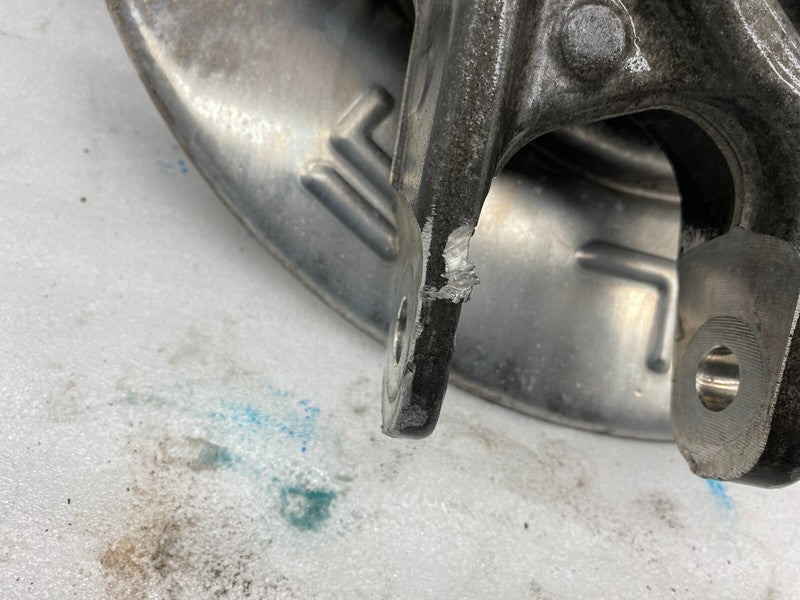 102741100D 16-20 Model X Rear Left Spindle Knuckle w/ Wheel Hub & Dust Shield 1027411-00-D