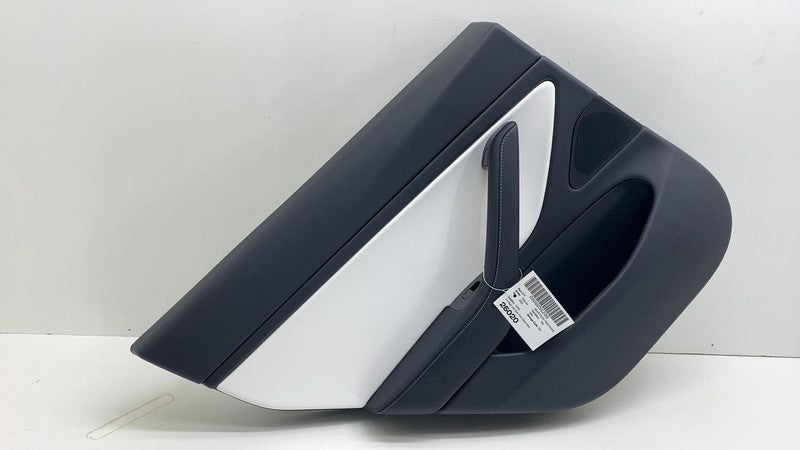 1105095 00 2017-2020 Tesla Model 3 M3 Rear Driver Side Door Panel Trim Cover White Left LH