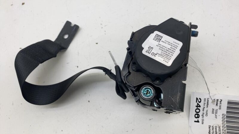 161650001C 2020-2023 Tesla Model Y MY Rear Left or Right 2nd Row Seat Belt & Retractor Assy