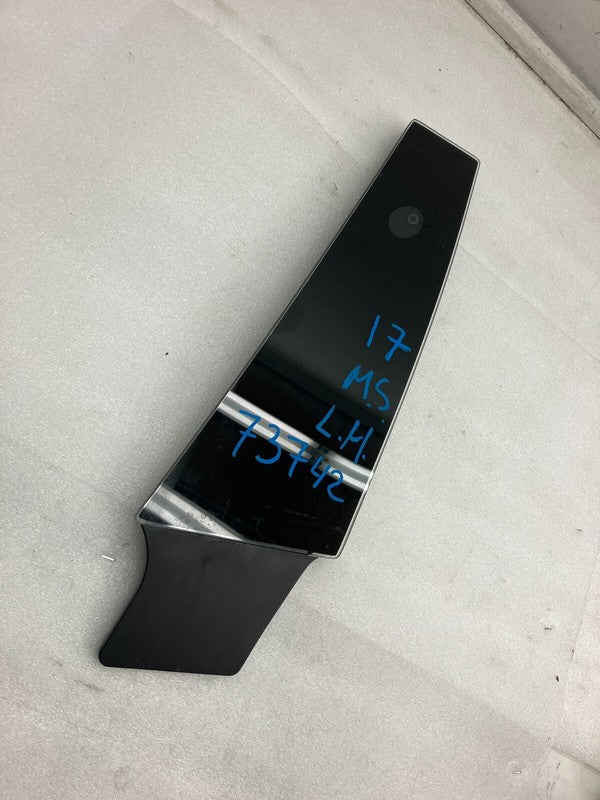 1092306 00 B ⭕ 16-20 Model S Driver Side B-Pillar Glass Applique w/ Camera Left 1092306-00-B