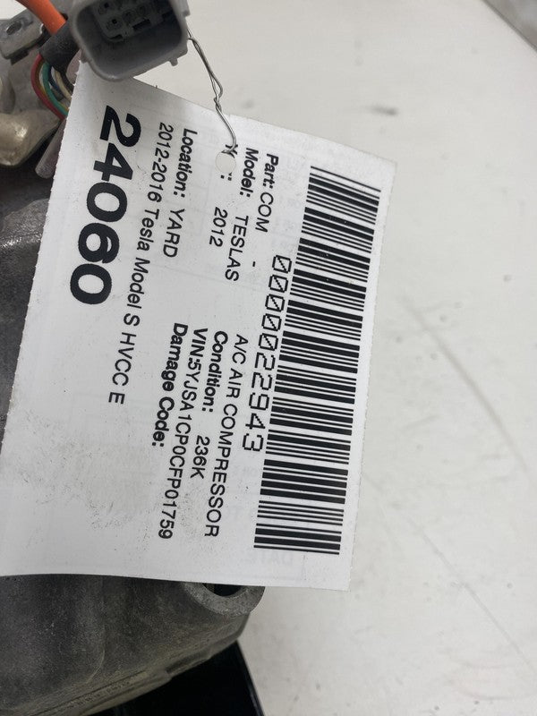 600738000C ⭕ 12-14 Tesla Model S Electric Air Conditioning A/C Compressor Pump 6007380-00-C