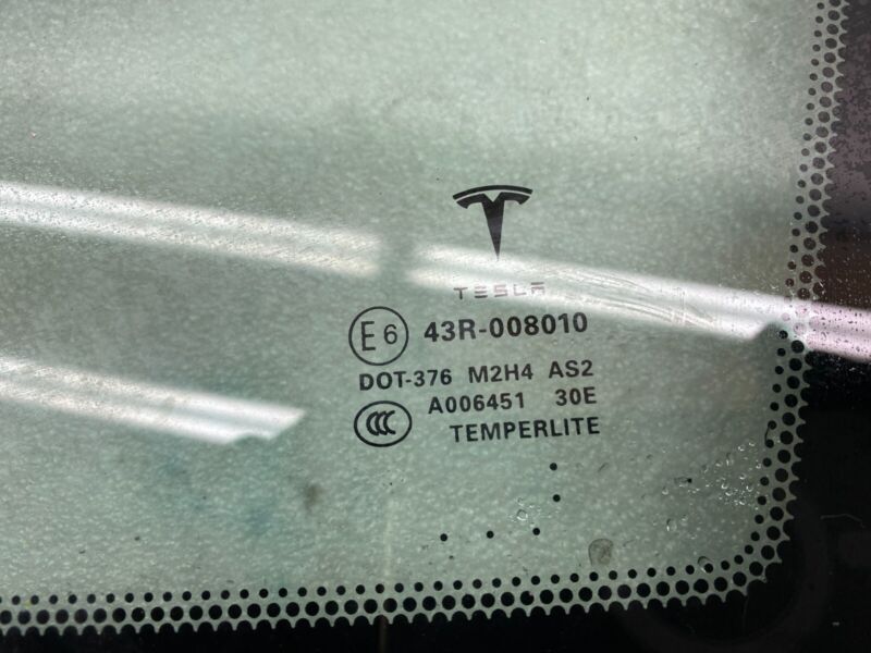 2012-2021 Tesla Model S MS Rear Passenger Side Quarter Window Glass Right RH OEM