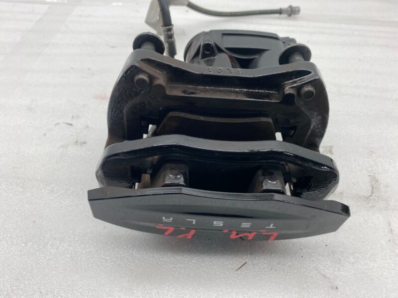 2021 2022 2023 Tesla Model S X Rear Left Mando Brake Caliper w/ Hose Line Assy