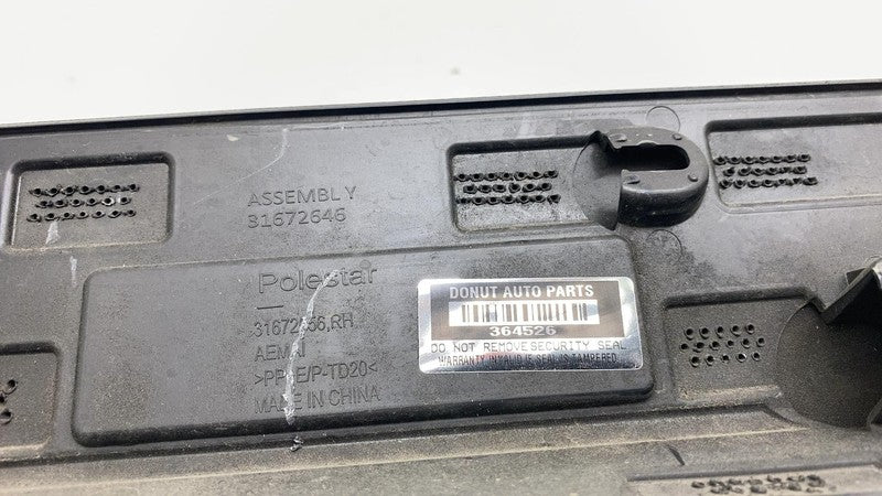 31672656 ⭕ 21-24 Polestar 2 Front Passenger Right Door Lower Trim Panel Molding 31672656