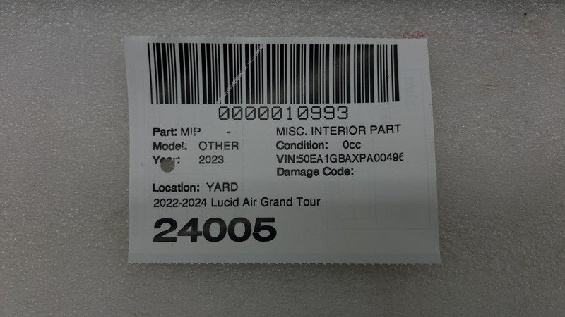 P11-NP64BE ⭕ 2022-2024 Lucid Air Grand Touring Shelf Front Premium Graphite OEM P11-NP64BE