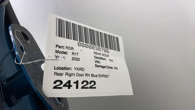 ⭕ 2022-2024 Rivian R1T Rear Passenger Side Door Shell Panel Right RH B