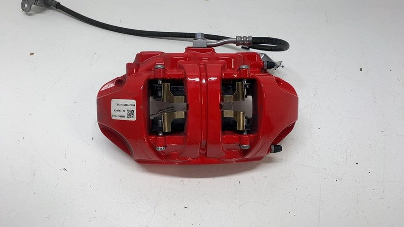 ⭕2020-2024 Tesla Model Y Front Right Caliper Red w/ Brake Hose Line 11