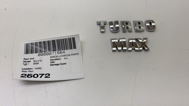 ⭕ 2024-2025 Chevrolet Silverado 1500 Turboimax Emblem OEM
