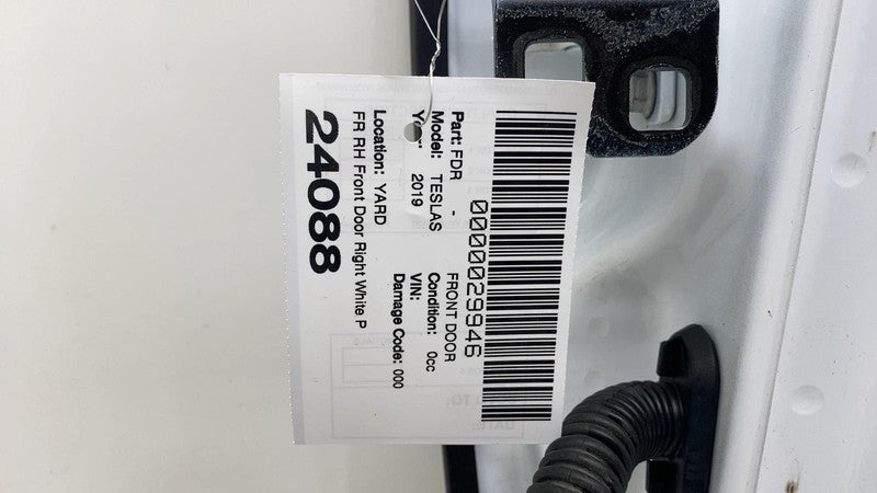 ⭕ 2016-2020 Tesla Model S Front Door Panel Shell Right White - PPSW 60