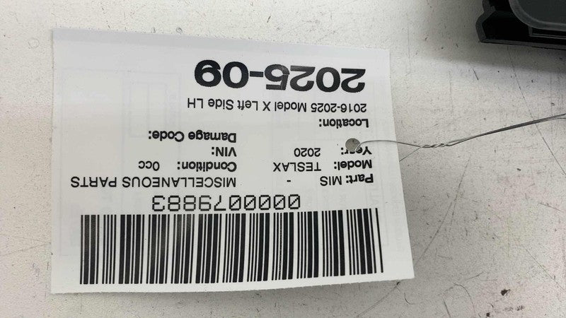 104135700C ⭕ 2016-2025 Tesla Model X Rear Side Exterior Door Glass Pillar Left 1041357-00-C