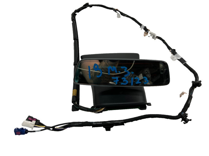 ⭕ 2017-2022 Tesla Model 3 M3 Front Interior View Mirror & Triple Camera w/ Cover