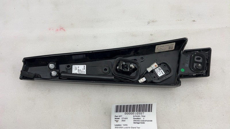 P11-J31600-02 ⭕22-24 Lucid Driver B-pillar Applique Glass w/ Camera Antenna Left P11-J31600-02