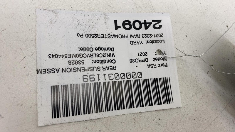 ⭕ 2021-2023 Ram ProMaster 2500 Passenger / Driver Side Rear Shock FWD